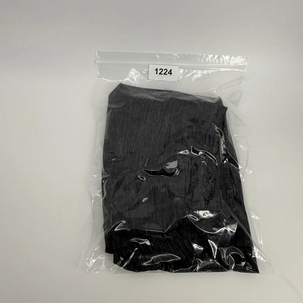 The Normal Brand Mens Space Dye Active Shorts Charcoal Grey Lined Large 1224